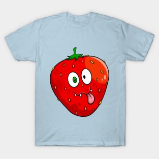 funny face strawberry T-Shirt